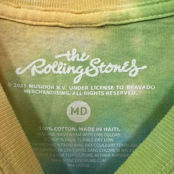 The Rolling Stones Hot Lips 1982 Concert Rock Band Tie Dye M - Picture 4 of 4